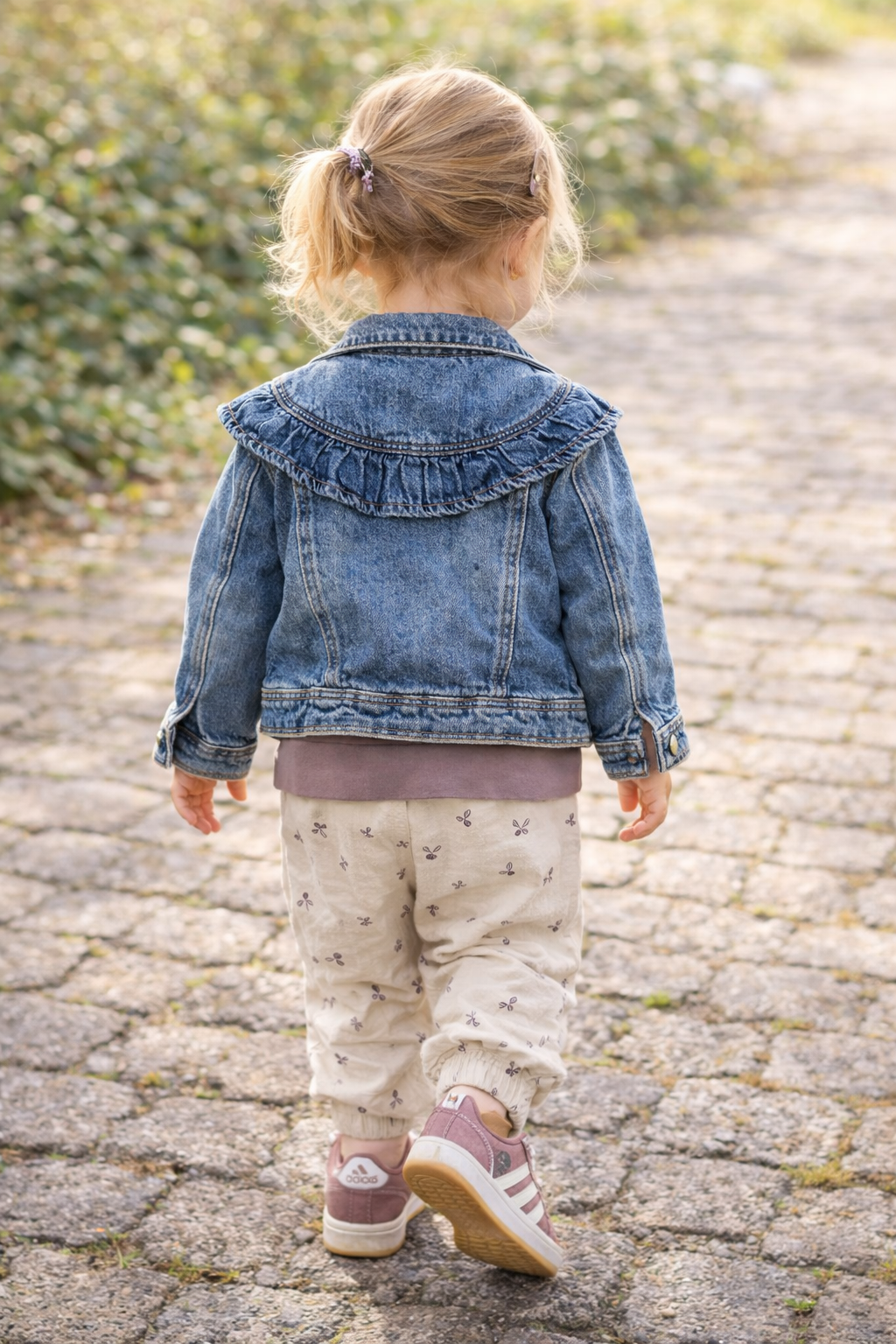 En Fant jas kind denim Light Denim Blue spijkerjas blauw