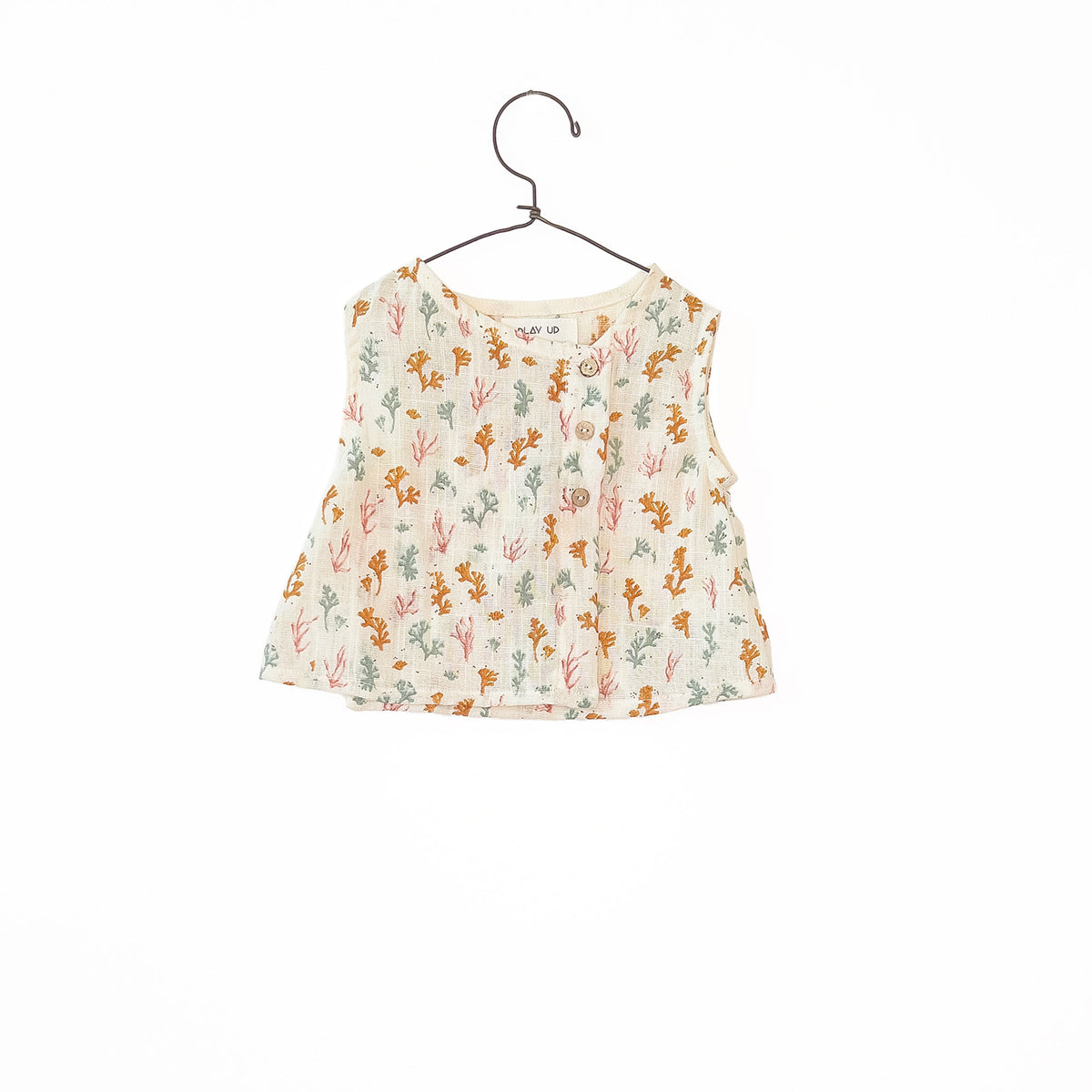 PLAY UP shirt meisje Fiber Algas met print (groen)