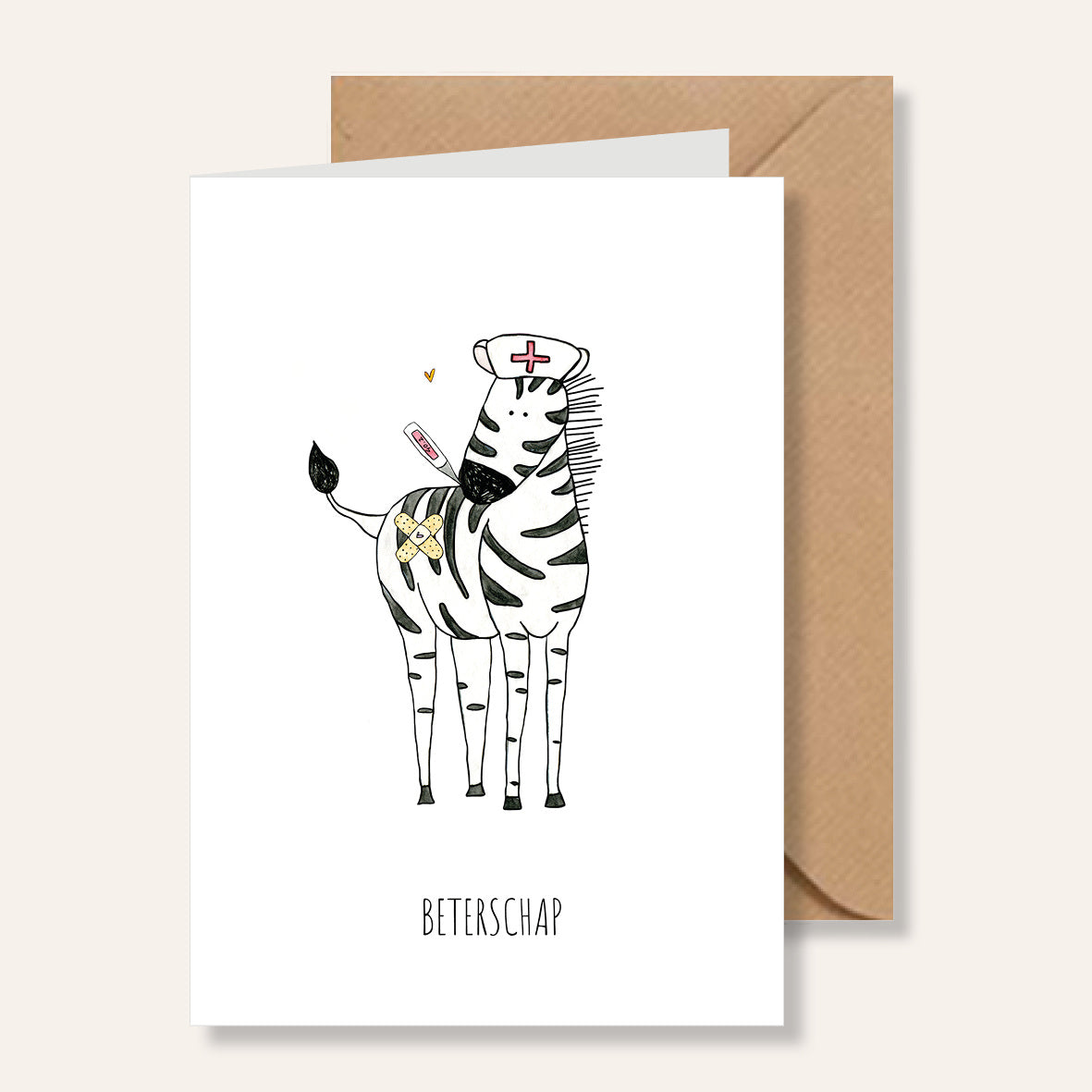 Juulz kaartje | Beterschap Zebra