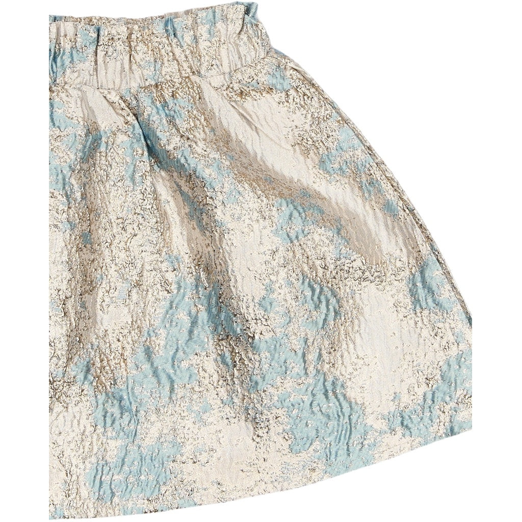 The New feest rok kind Reese Skirt (beige, goud en blauw)