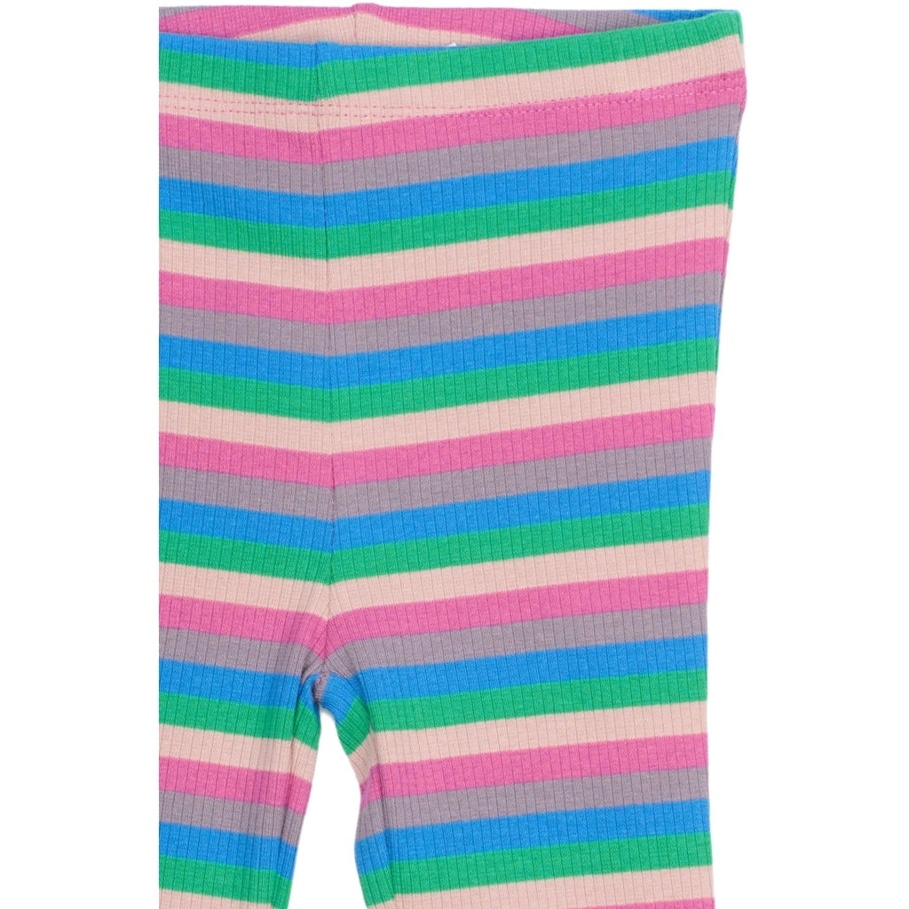 The New broek kind Polly Flared Rib Pants Multi Striped (meerkleurig gestreept)