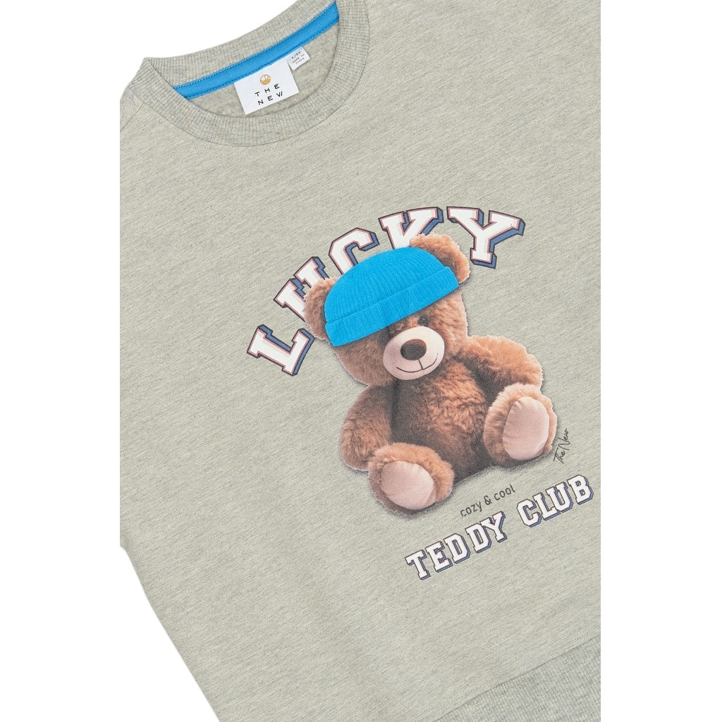 The New sweatshirt kind Pendra Sweatshirt Light Grey Melange (lichtgrijs gemêleerd)