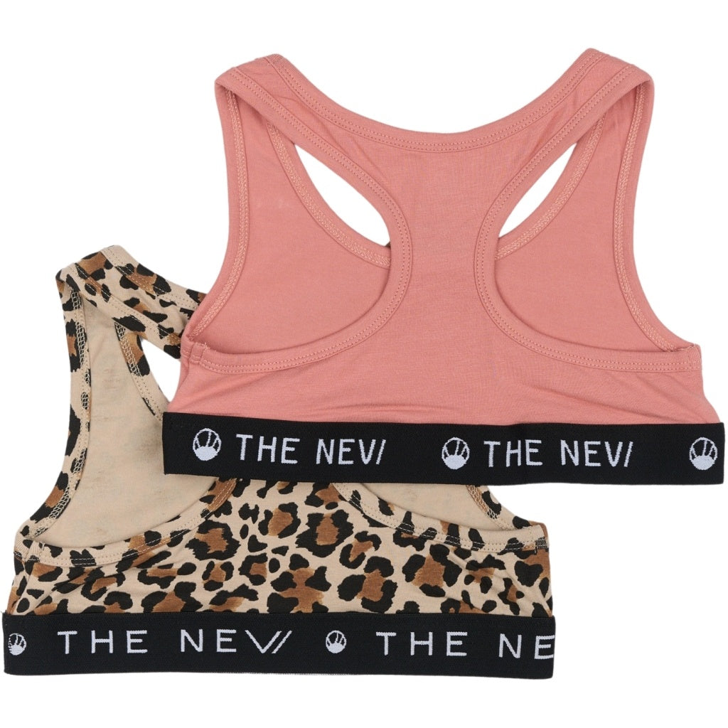 The New topje kind Top 2-pack (roze en bruin)