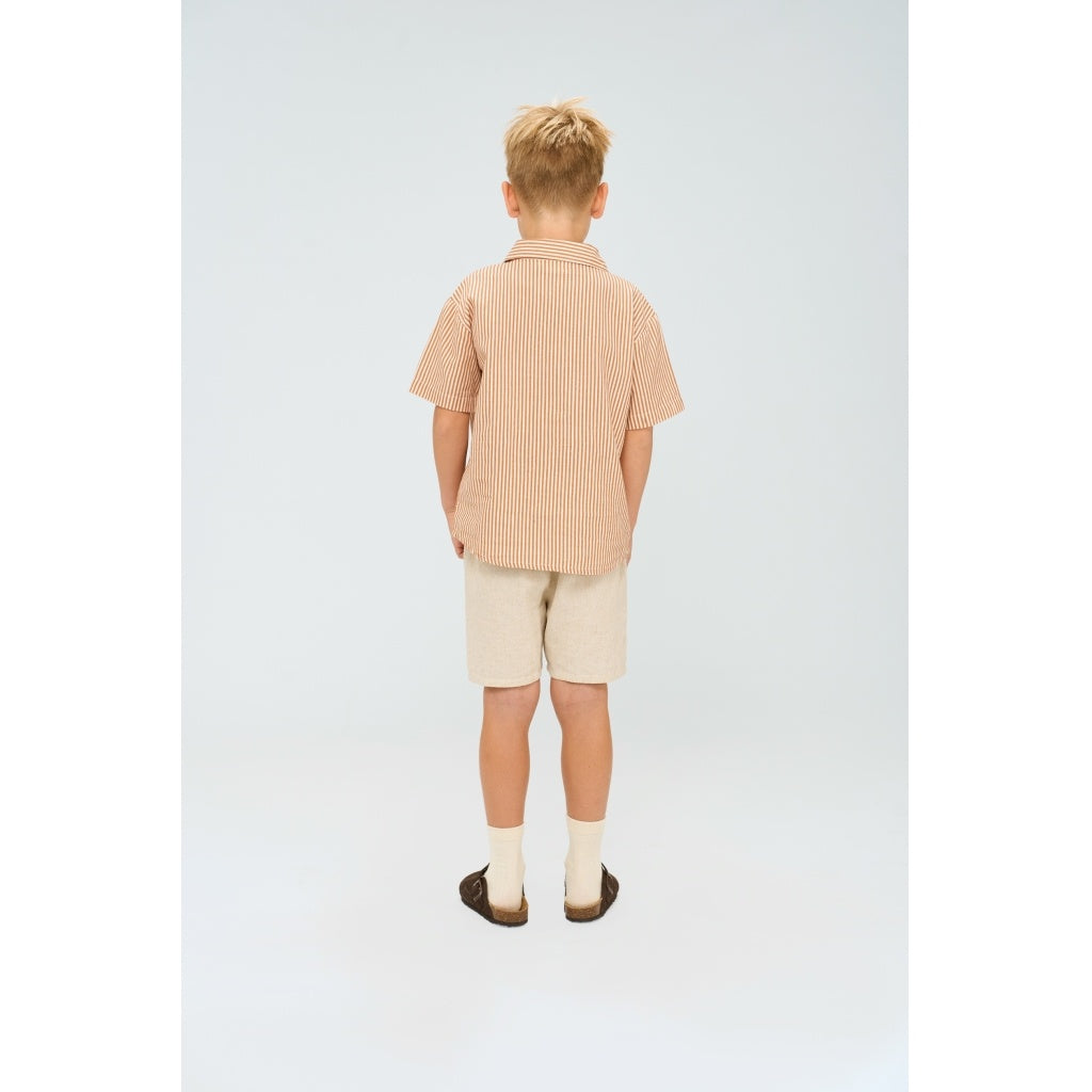 The New korte broek kind Omer Short (linnen)