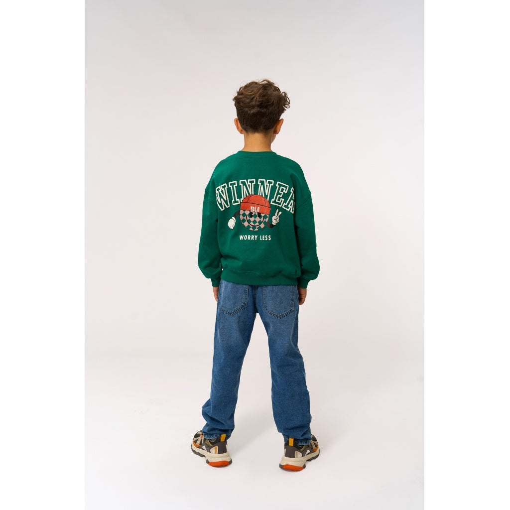 The New sweatshirt kind Paul Sweatshirt Alpine Green (groen)