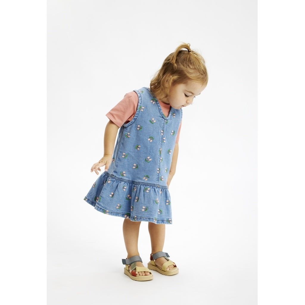 The New Siblings jurk kind Denim Dress (blauw)
