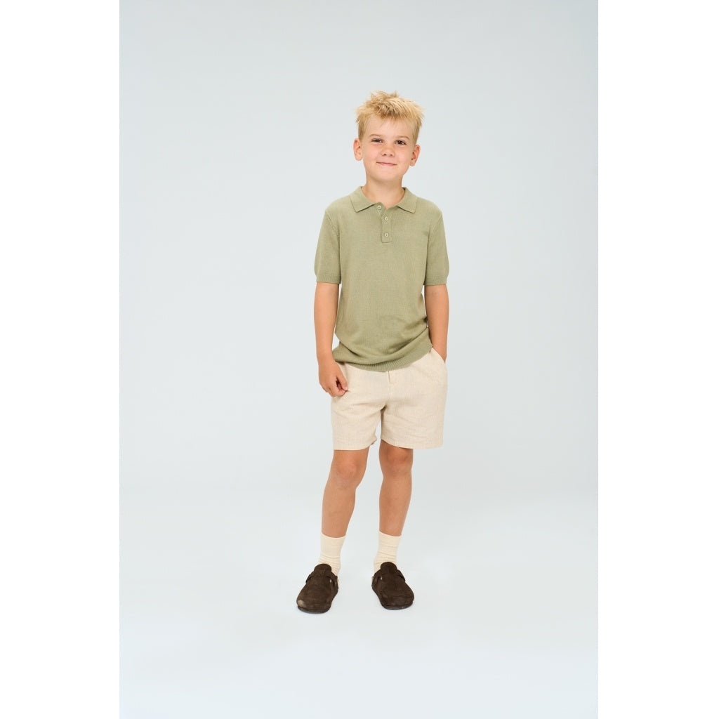 The New korte broek kind Omer Short (linnen)