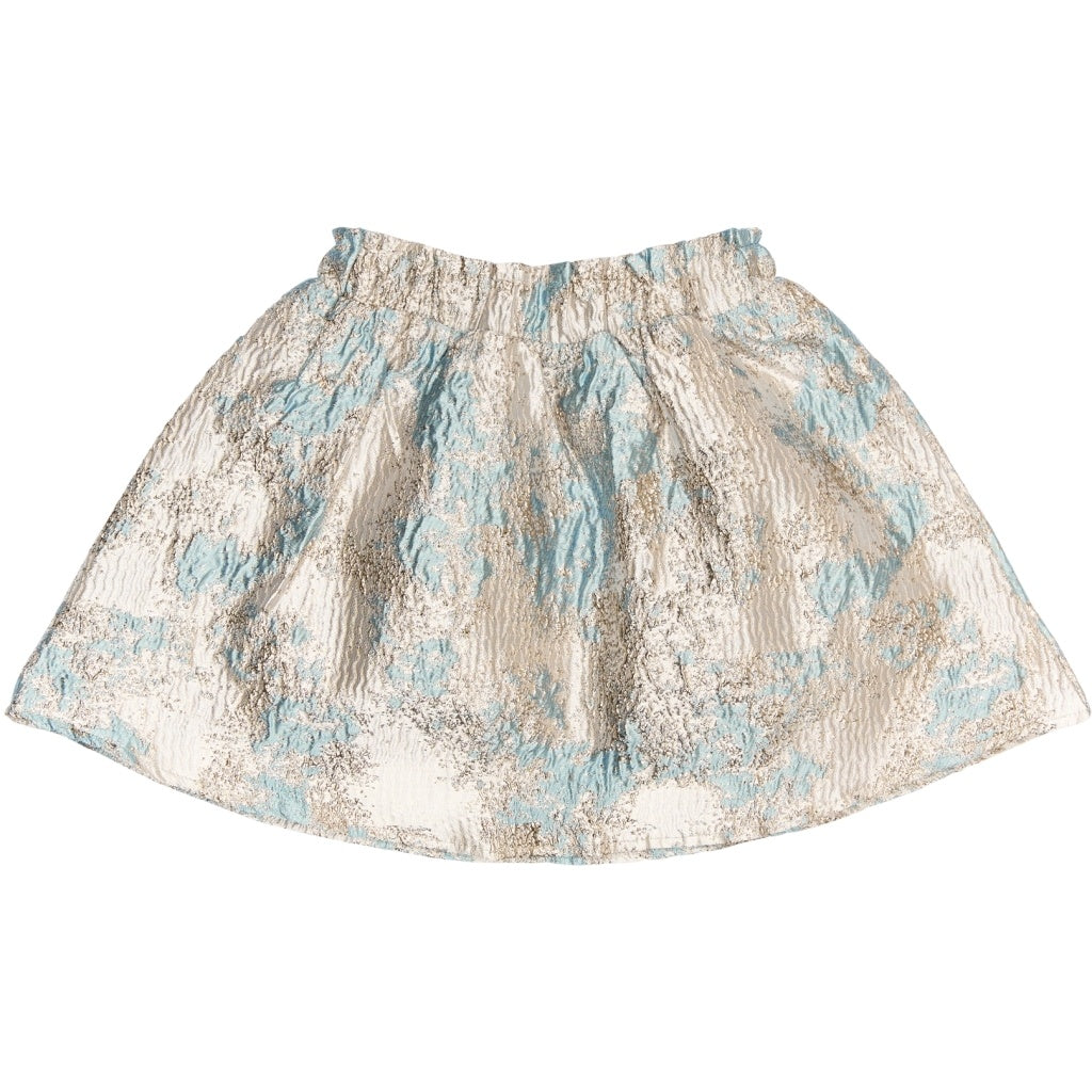 The New feest rok kind Reese Skirt (beige, goud en blauw)