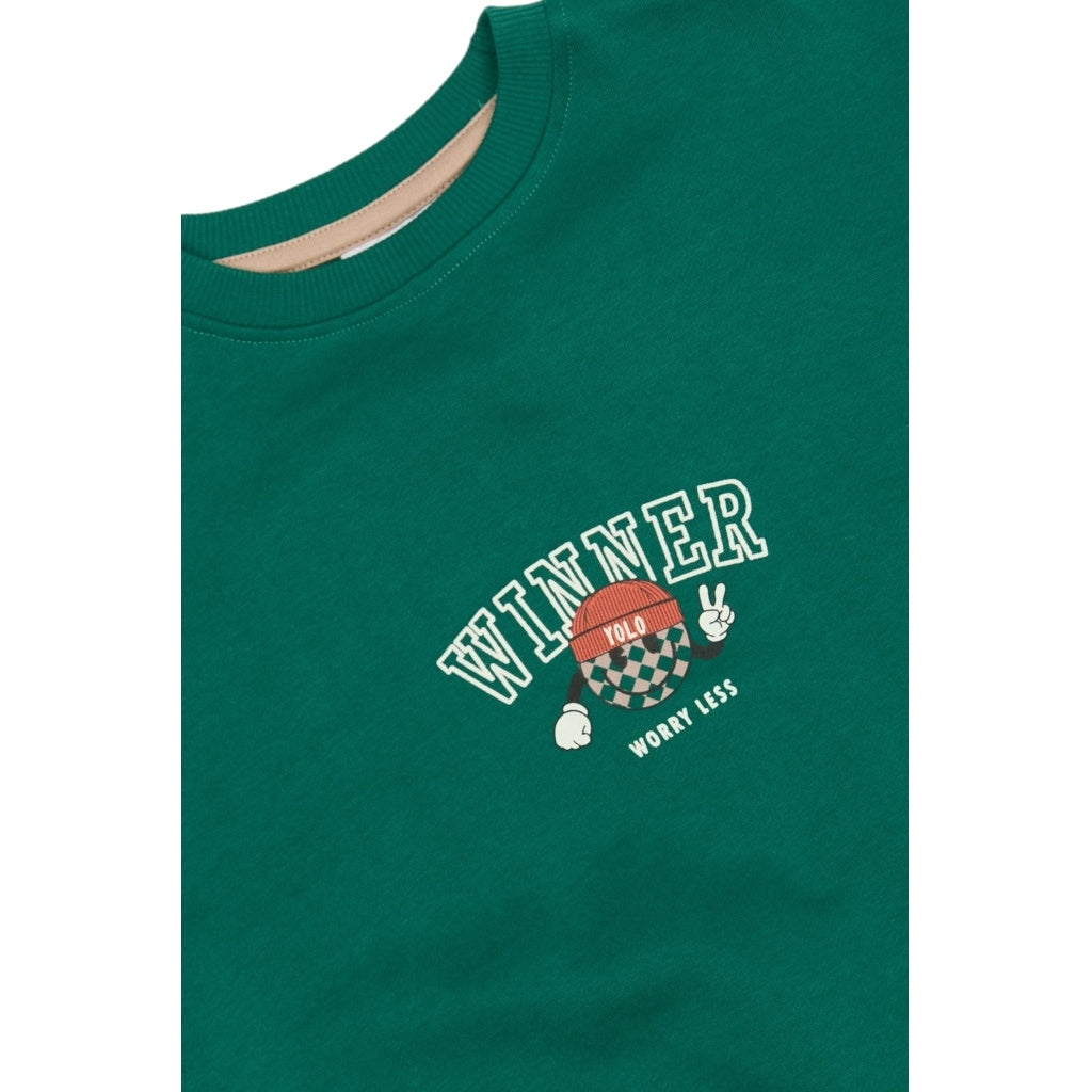 The New sweatshirt kind Paul Sweatshirt Alpine Green (groen)
