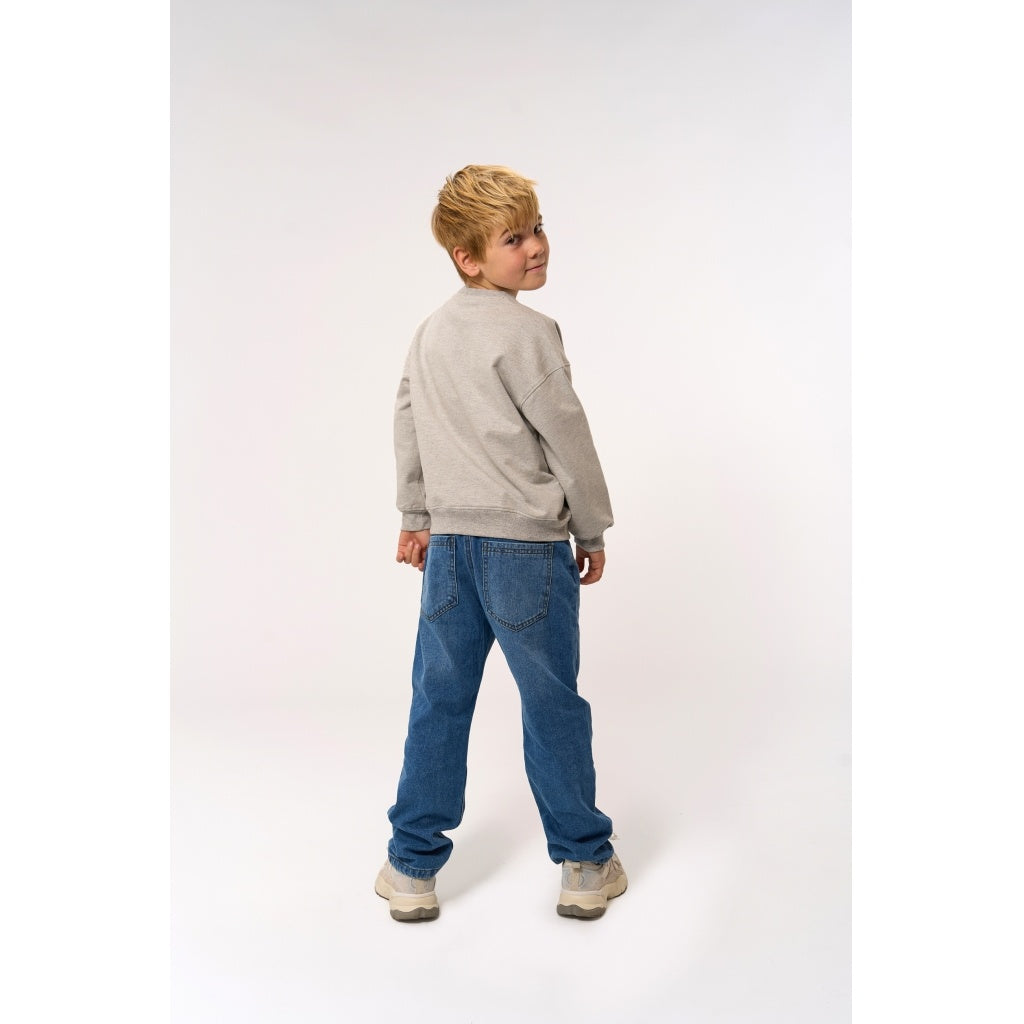The New sweatshirt kind Penno Sweatshirt Light Grey Melange (lichtgrijs gemêleerd)