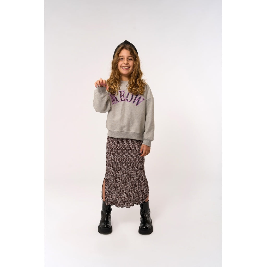 The New sweatshirt kind Polina Sweatshirt Light Grey Melange (lichtgrijs gemêleerd)