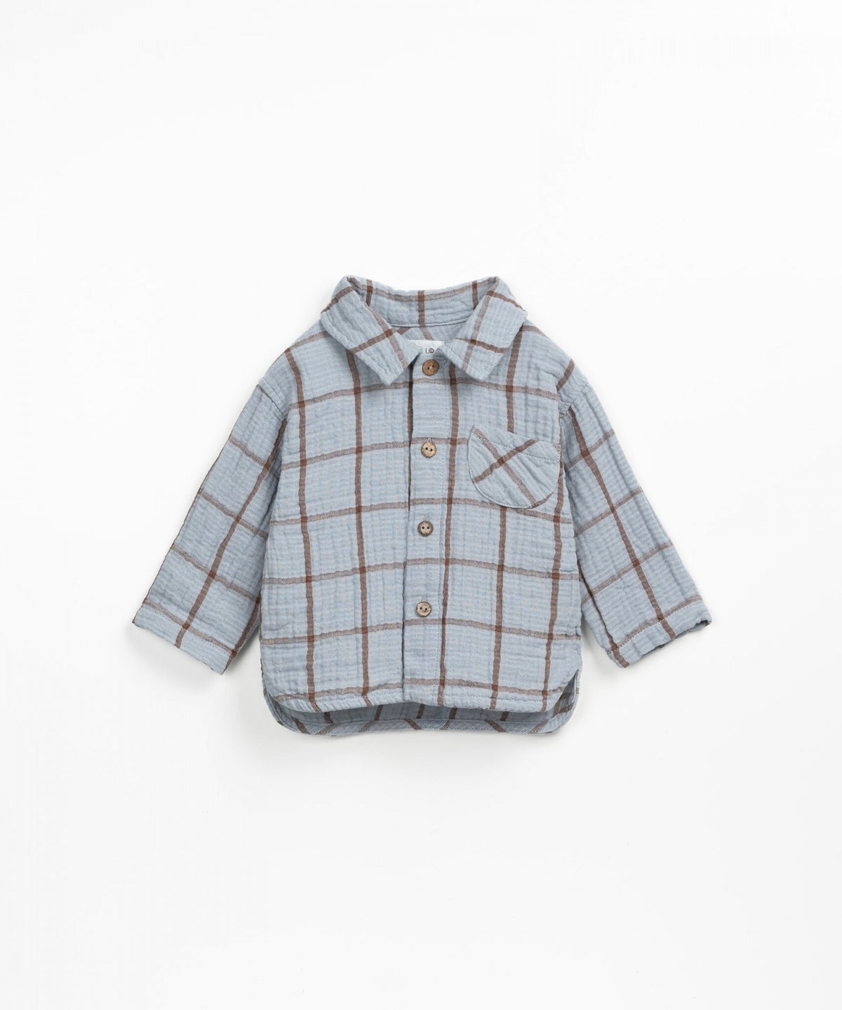 PLAY UP blouse jongen Elephant geruit (blauw)