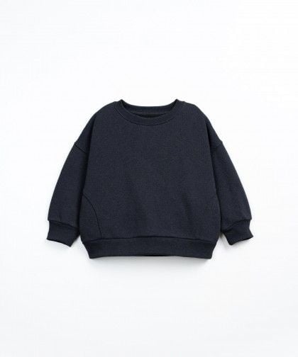 PLAY UP fleece trui jongen Grafite (donkergrijs)
