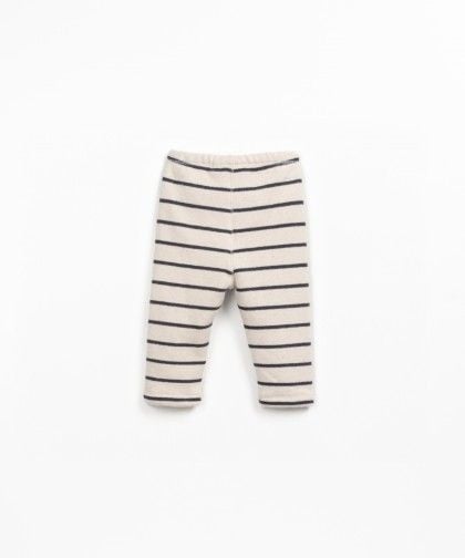 PLAY UP legging jongen Grafite gestreept (donkergrijs)