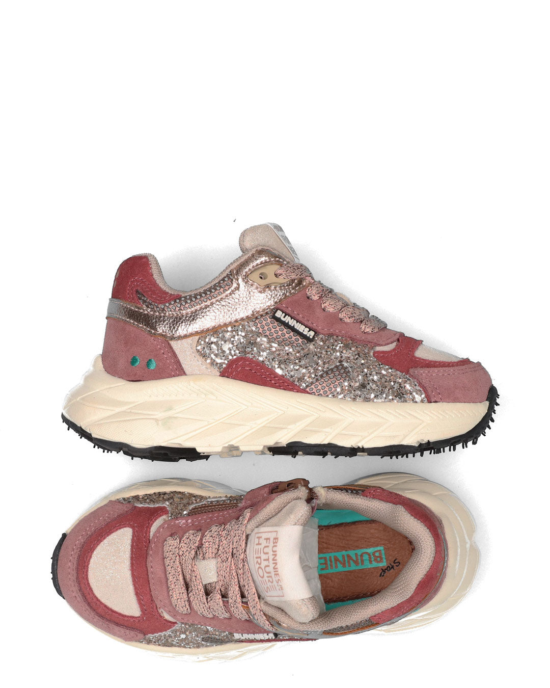 Bunnies Reza Rush sneakers kind Oxblood (roze)