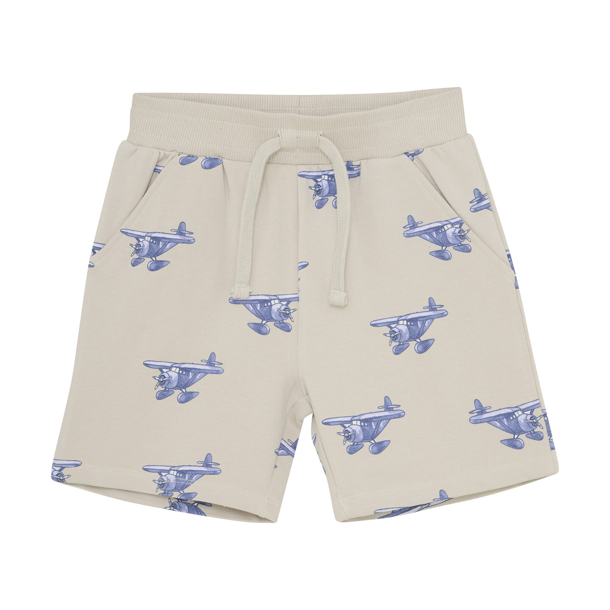 En Fant korte broek kind sweat AOP French Oak beige sweatshort