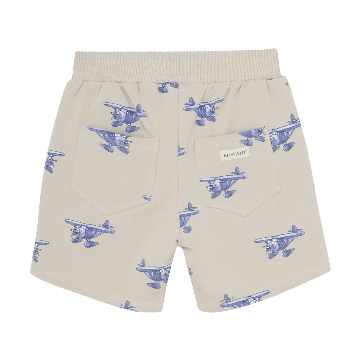 En Fant korte broek kind sweat AOP French Oak beige sweatshort