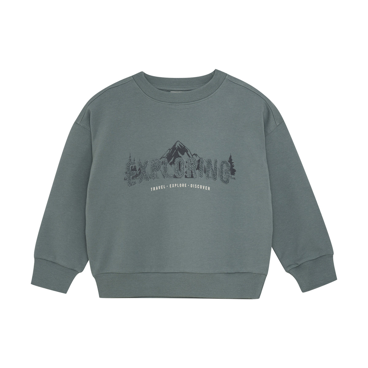 En Fant trui kind sweatshirt Balsam Green groen