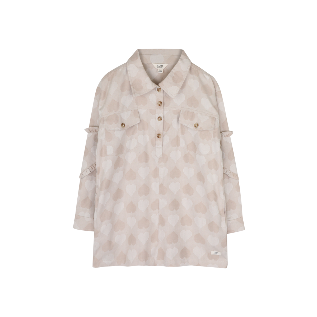 LABO DE COLORES jurk dress meisje Lilia Taupe