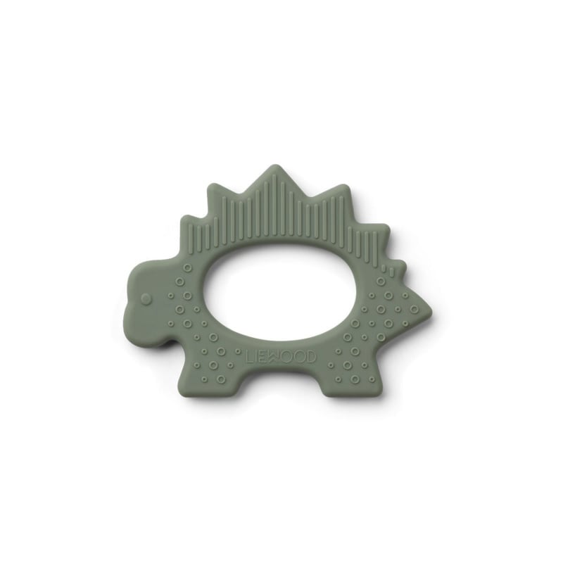 Gemma Silicone Teether | Dino Faune Green