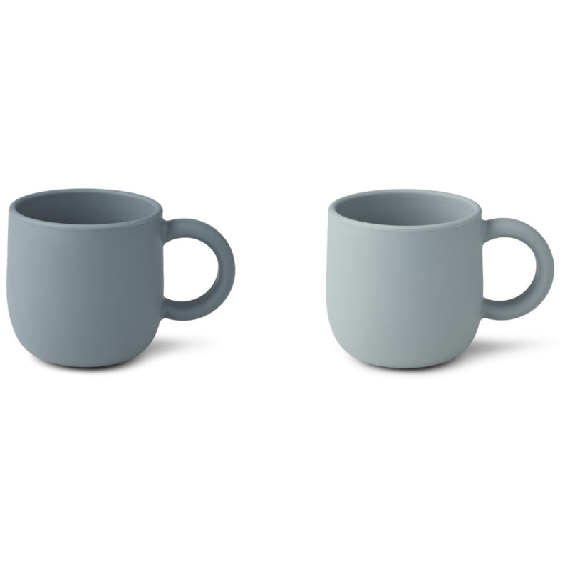 LIEWOOD bekerset Merce 2-pack Blue Mix blauw