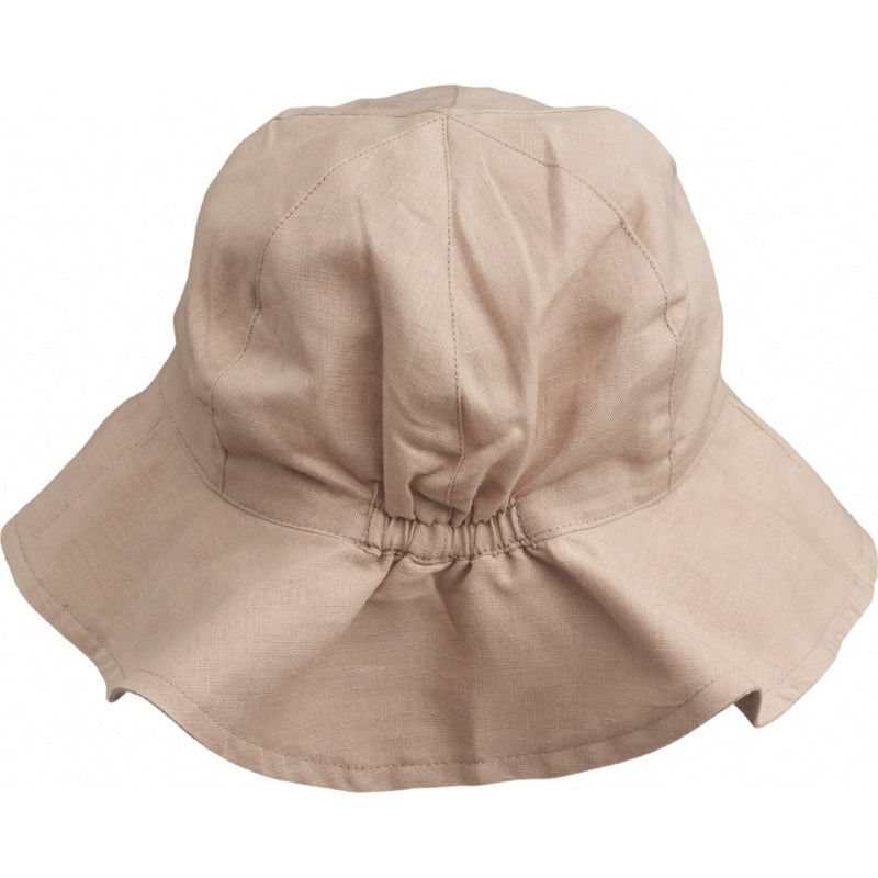 Amelia Linen Sun Hat | Rose - Zonnehoedje