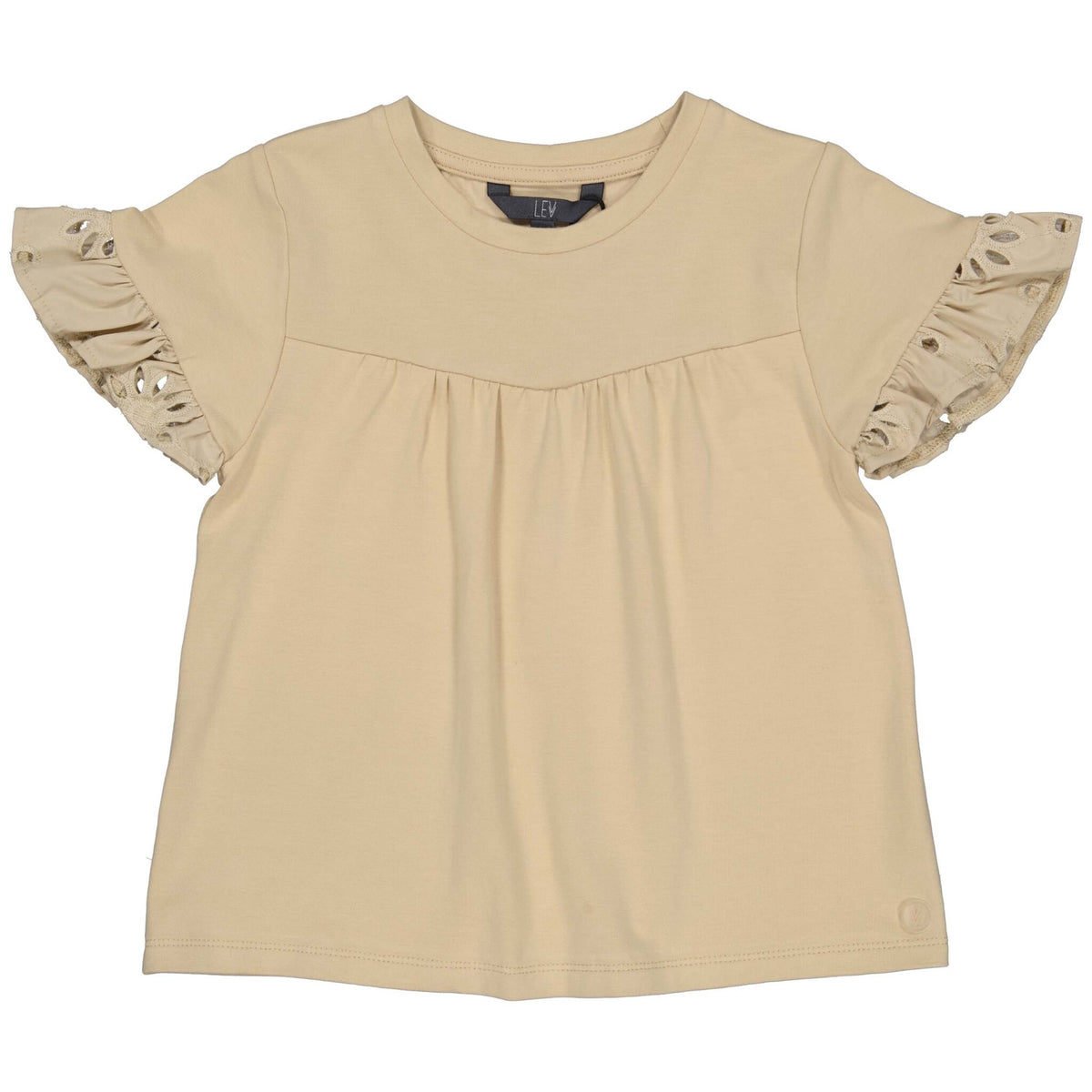 LEVV shirt meisje Sela T-shirt Sand zandkleur
