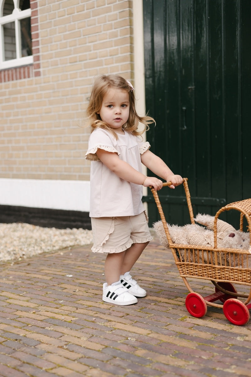 LEVV shirt meisje Sela T-shirt Sand zandkleur