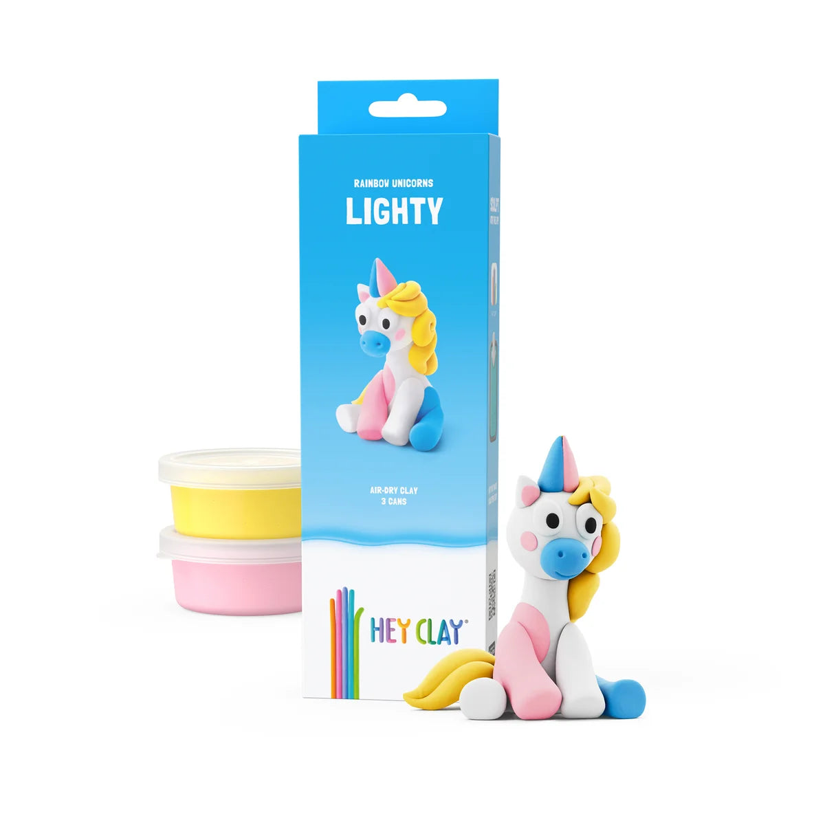 HeyClay Rainbow Unicorn – tover je eigen magische eenhoorn met Lighty!