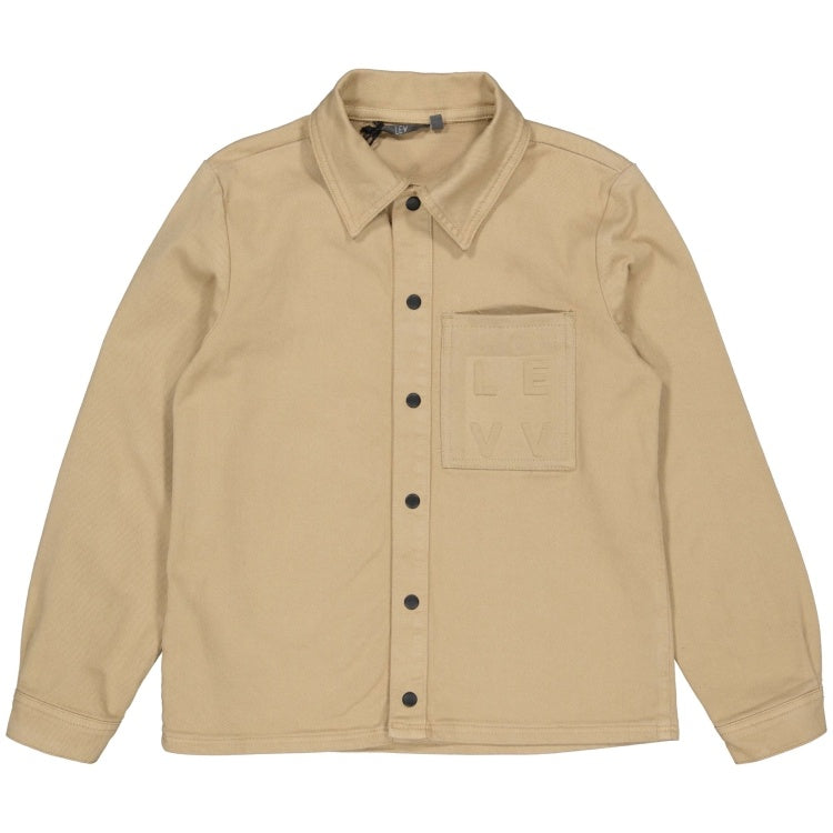 LEVV blouse jongen Tjibbe blouse Sand zandkleur