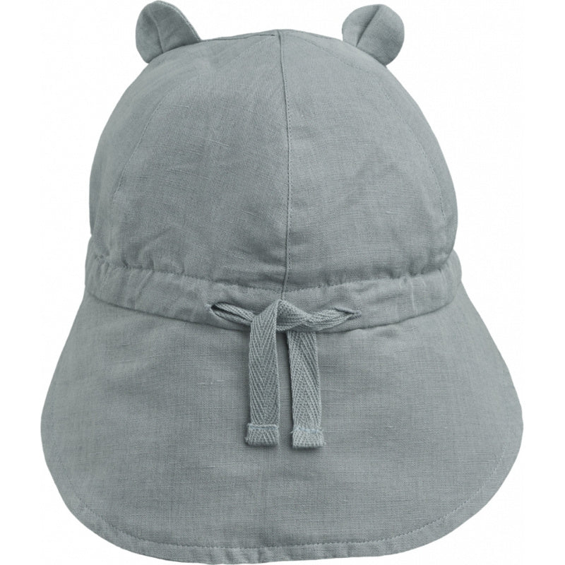 LIEWOOD zonnehoedje Gorm Linen Blue Fog blauw