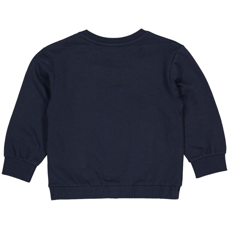 LEVV sweater jongen Valiant sweater Night Blue donkerblauw