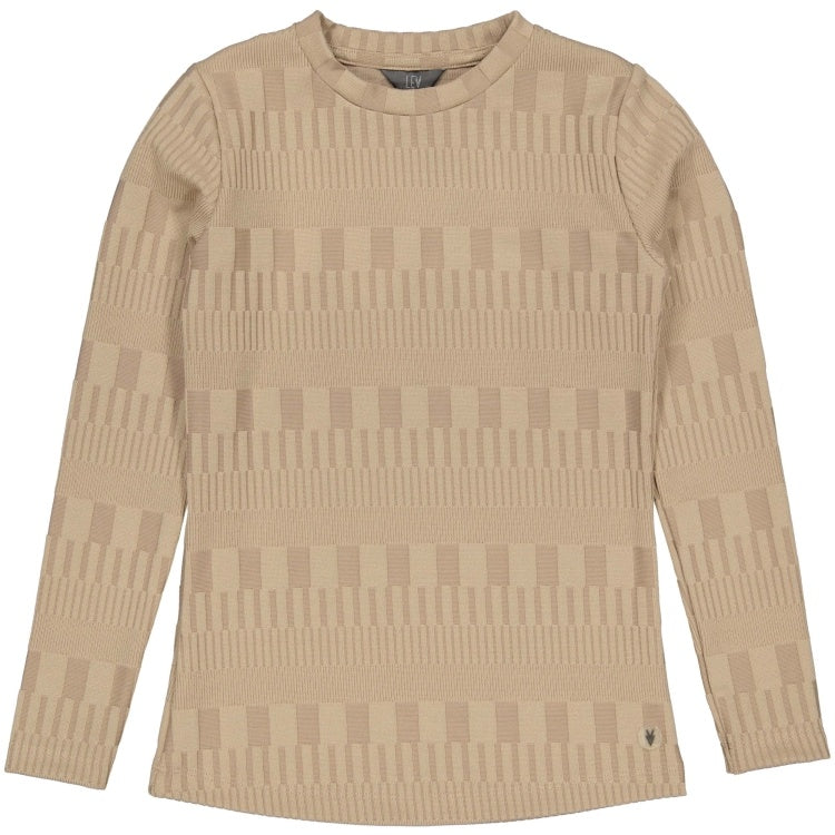 LEVV shirt meisje Valya T-shirt Light Taupe taupe
