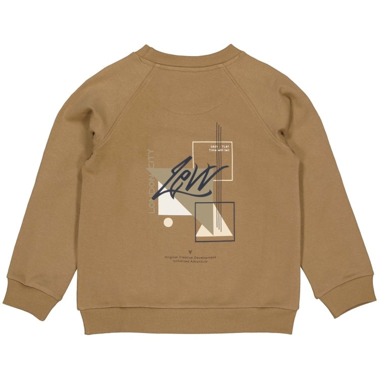 LEVV sweater jongen Vasco sweater Desert Sand zandkleur