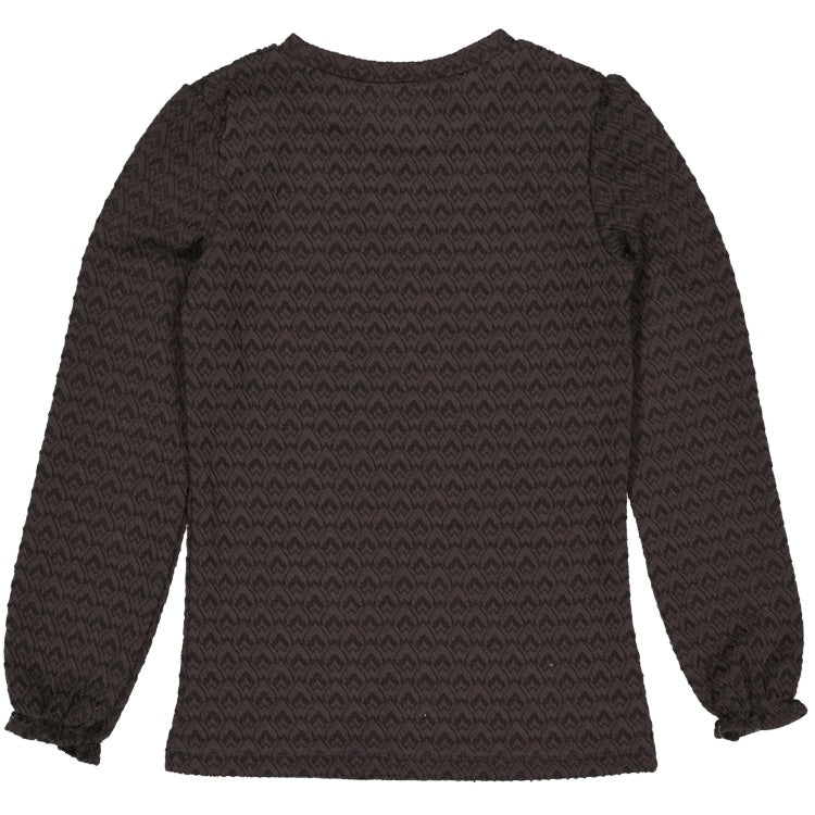 LEVV shirt meisje Vayana T-shirt Mud Grey grijs