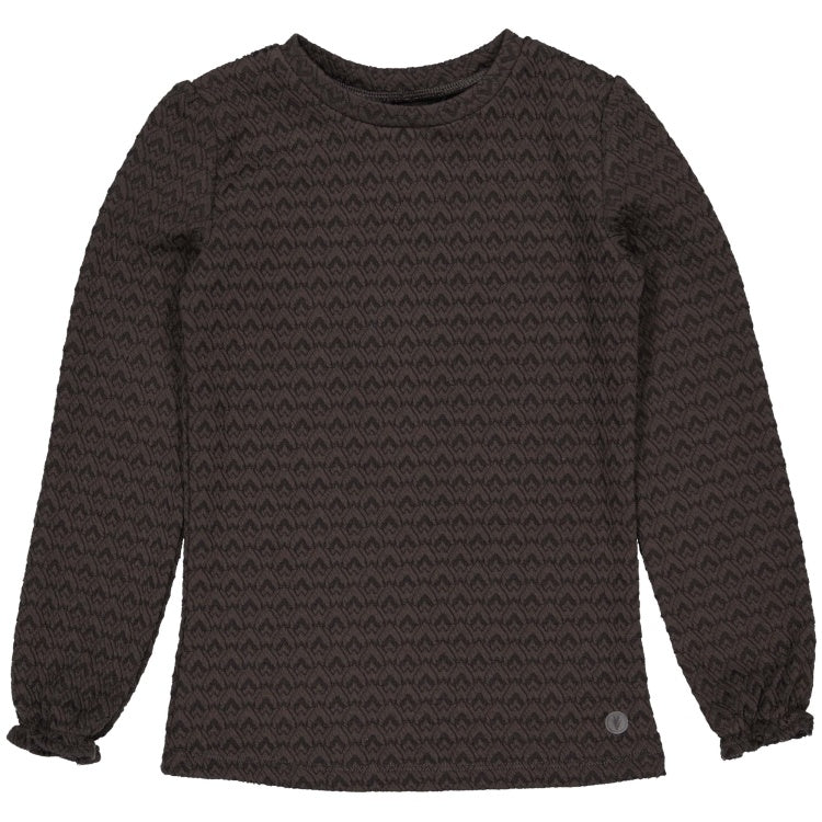 LEVV shirt meisje Vayana T-shirt Mud Grey grijs