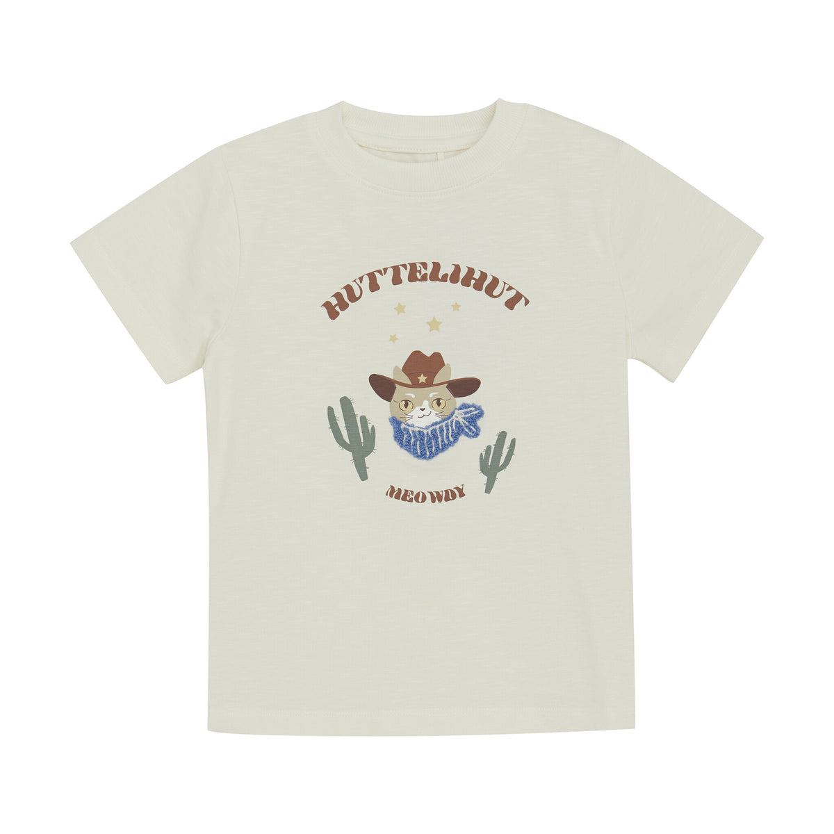 Huttelihut T-shirt jongen SS Antique White (gebroken wit)