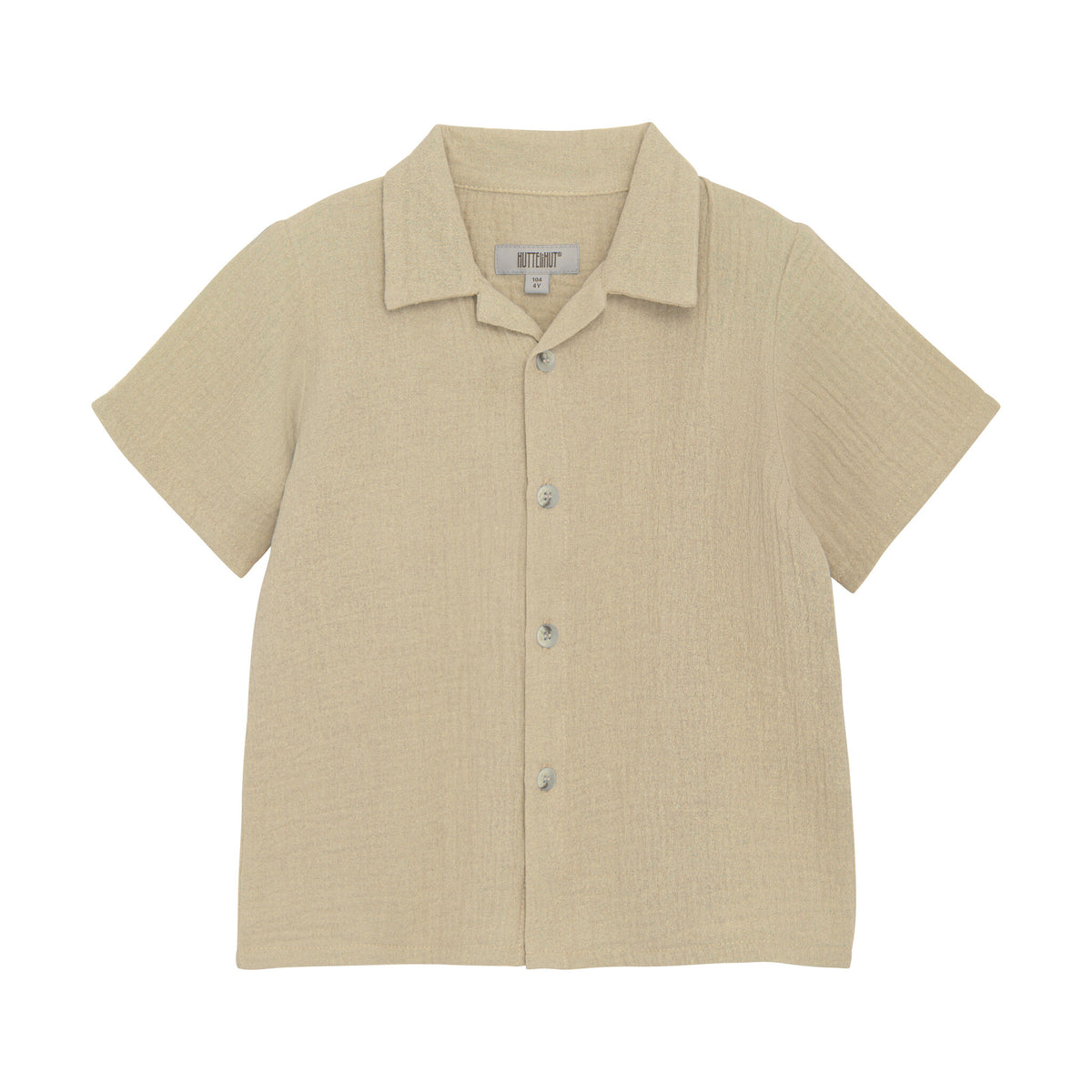 Huttelihut shirt jongen SS Muslin Irish Cream crème