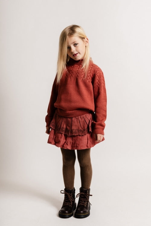 BAJE rokje meisje Paige Red Maroon rood (valt groot)