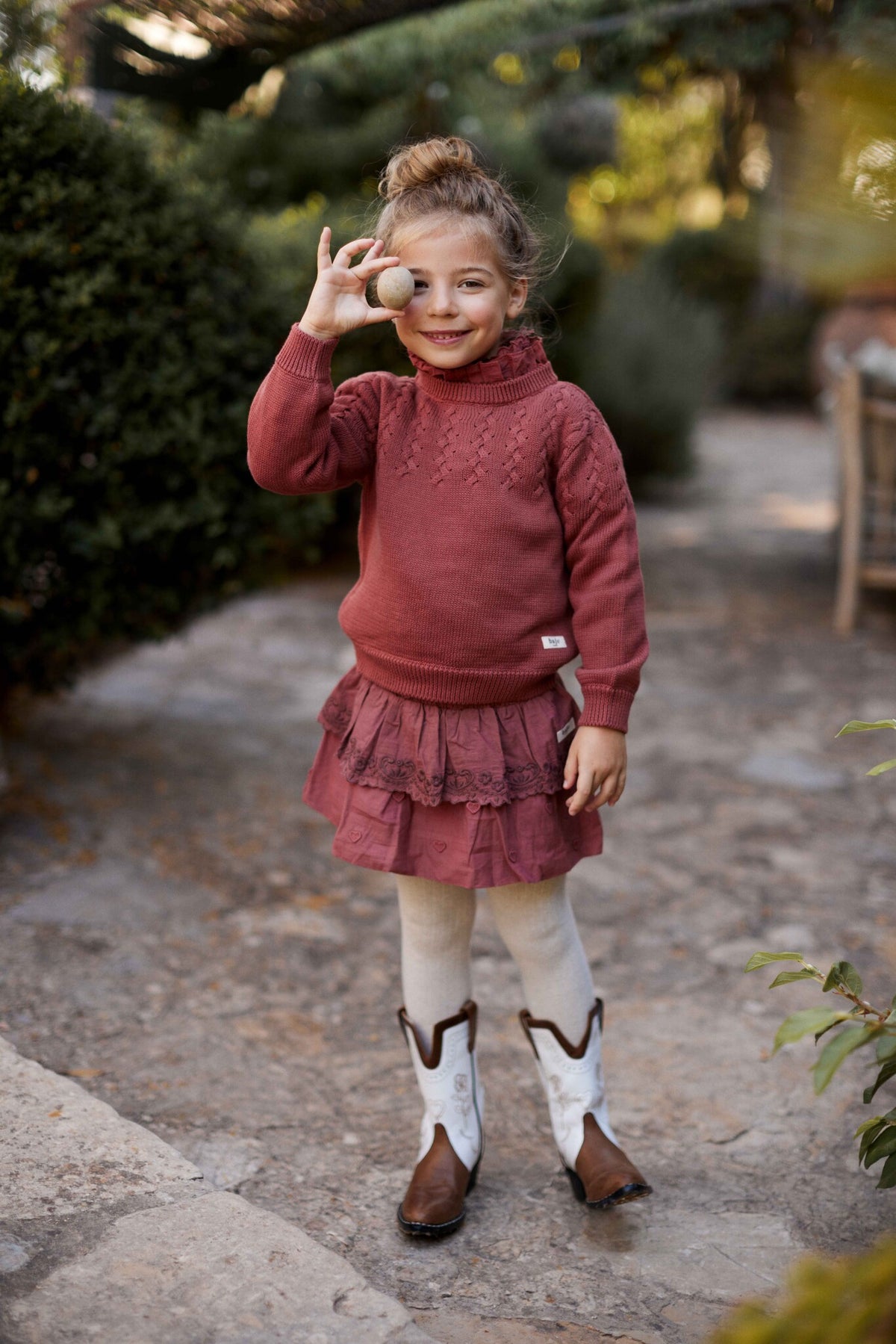 BAJE rokje meisje Paige Red Maroon rood (valt groot)