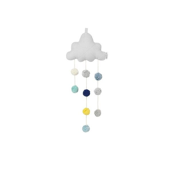 LIEWOOD muziekmobiel wolken Clara Small Cloud Dumbo Grey grijs