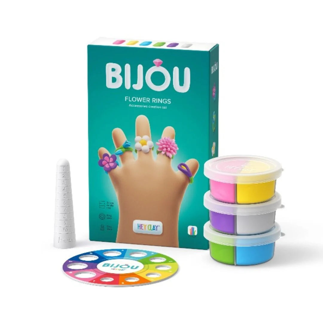 HeyClay Bijoux Rings – maak je eigen vrolijke bloemenringen van klei!