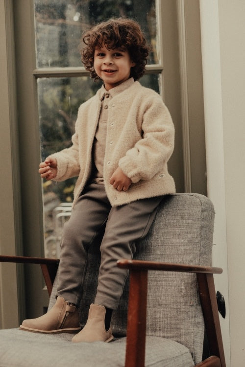 BAJE lange broek jongen Stone Grey Steel Dark grijs (valt groot)