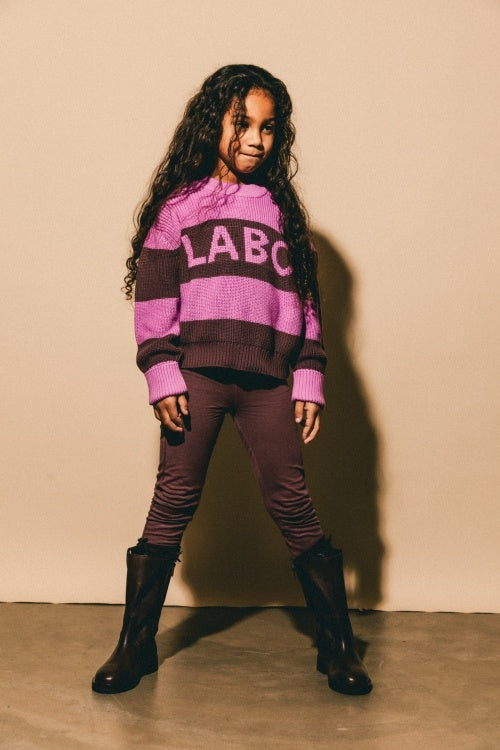 LABO DE COLORES legging meisje Ninami Purple Moon paars