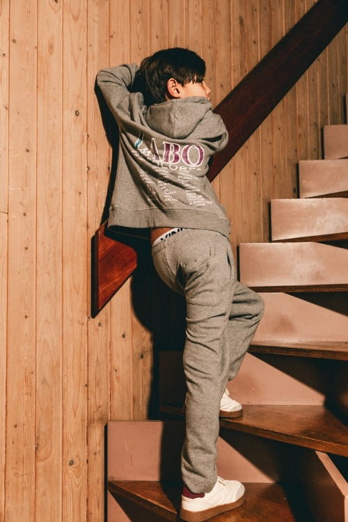 LABO DE COLORES sweater jongen Hanno Greyish Lilac grijs