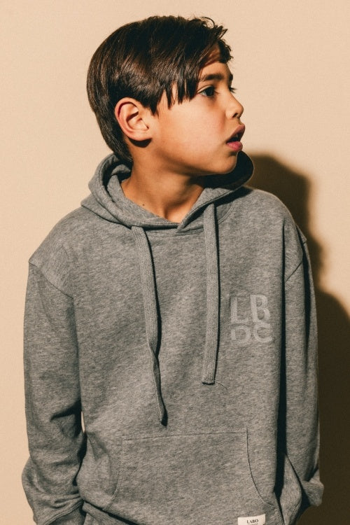 LABO DE COLORES sweater jongen Hanno Greyish Lilac grijs