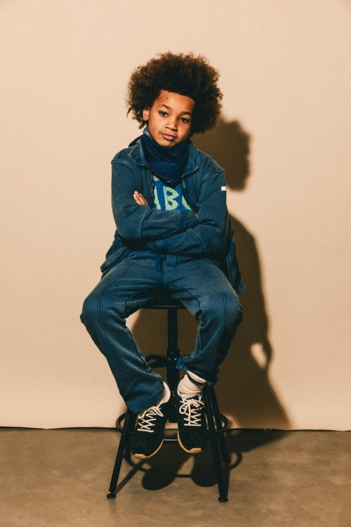 LABO DE COLORES jas/vest jongen Koto Blue Denim blauw