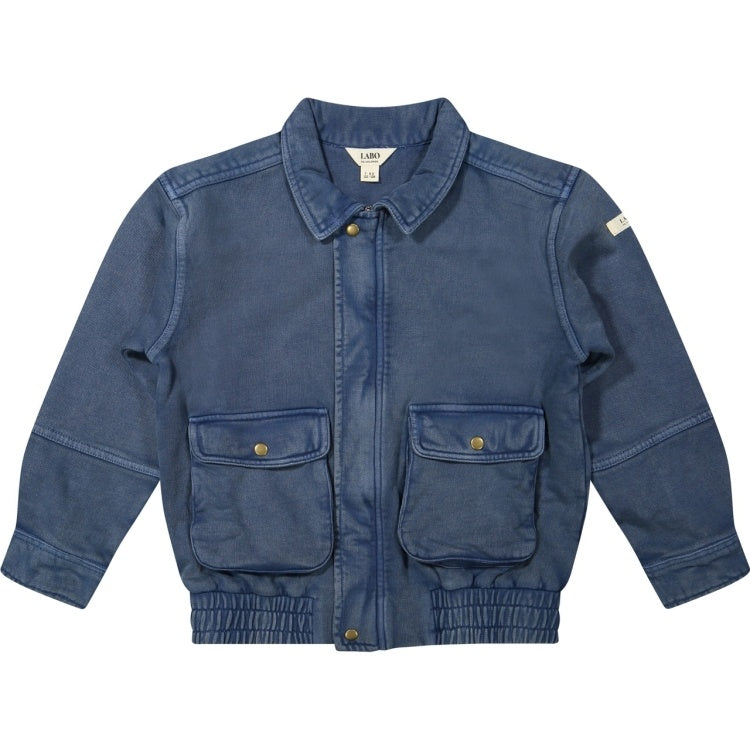 LABO DE COLORES jas/vest jongen Koto Blue Denim blauw