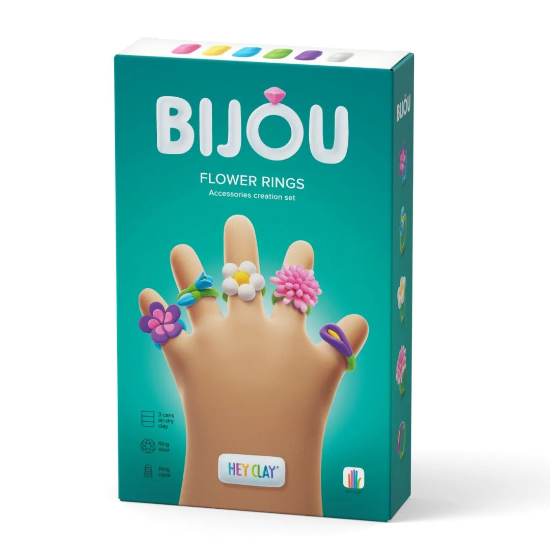 HeyClay Bijoux Rings – maak je eigen vrolijke bloemenringen van klei!