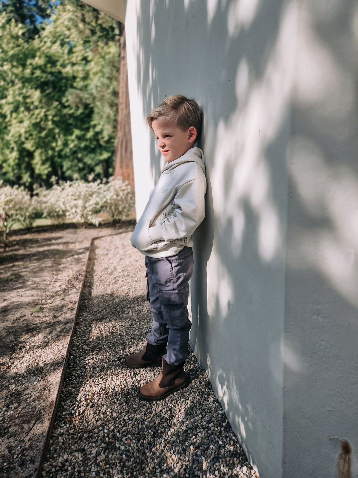 LEVV broek jongen Tyler pants Antracite antraciet